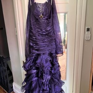 Elegant Purple Evening Gown